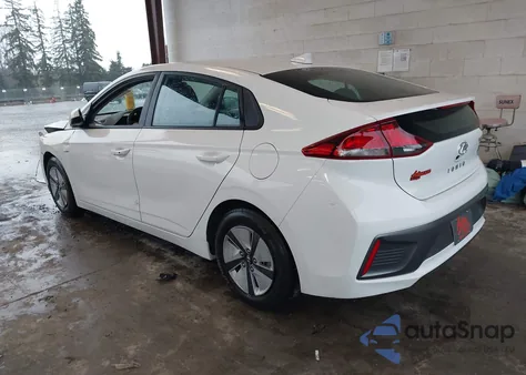 2020 Hyundai Ioniq Hybrid Blue from USA, damaged, VIN KMHC65LC0LU233531